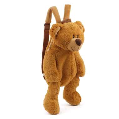 Tas Ransel Boneka Beruang Selempang Teddy Bear Cokelat