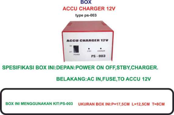 bOX aCCU cHARGER 5 a TYPE Ps 003