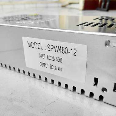Power Supply Switching PSU / Adaptor Jaring 12V 40A High Quality -MURAH DAN BERGARANSI Silver