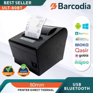 PRINTER BLUETOOTH+USB POS ANDROID KASIR THERMAL 80MM IWARE ULT-80BT BLACK