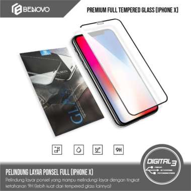 Benovo Full Tempered Glass iPhone X XS 11 PRO Screen Guard Anti Gores CLEAR Apple iPhone X