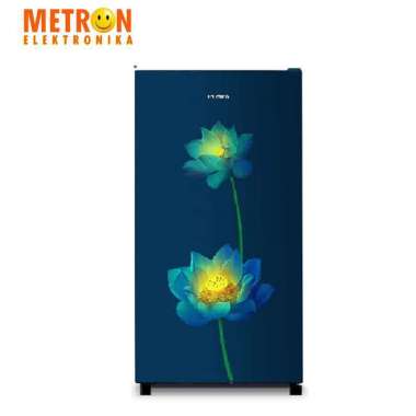 POLYTRON PRB 187 LB - BIRU KULKAS 1 PINTU 180 LITER TEMPERED GLASS / PRB187LB