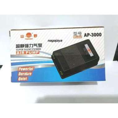 yamano ap 3000 aerator 2 lubang pompa gelembung udara oxygen aquarium ikan hitam