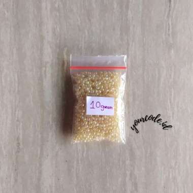 MANIK MANIK MUTIARA BULAT UKURAN 3 MM UNTUK MEMBUAT PERHIASAN DIY 10 GRAM 10 gram