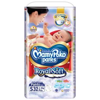 Promo Harga Mamy Poko Pants Royal Soft S32 32 pcs - Blibli