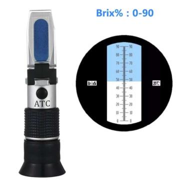 OEM Refractometer Brix [0-90%] perak