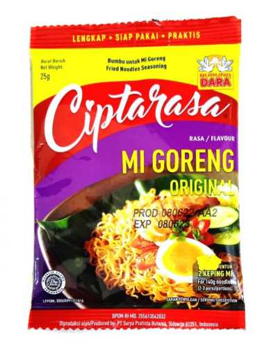 Penyedap Rasa Burung Dara Cipta Rasa Mie Goreng Ori 25Gr
