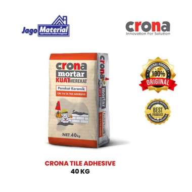 Crona Tile Adhesive 40kg - Semen Instan Mortar