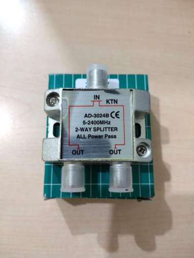 Spliter TV 2 Way Pembagi Antena / Splitter TV 2 Way Penguat Antena
