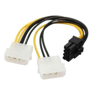 KABEL POWER VGA / ADAPTER 2 MOLEX TO 8 PIN / 8PIN PCIE / PCI-E