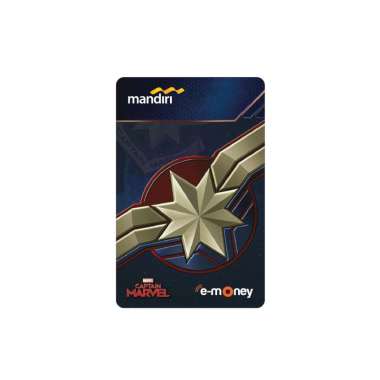 Kartu EMONEY MANDIRI Captain Marvel Logo Movie Film Kartu Etoll e toll E Money E-money Winlycollecti