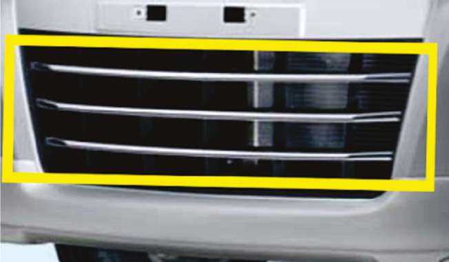 List OEM Grill Bawah - Front Lower Grill Karimun Wagon R Chrome SILVER