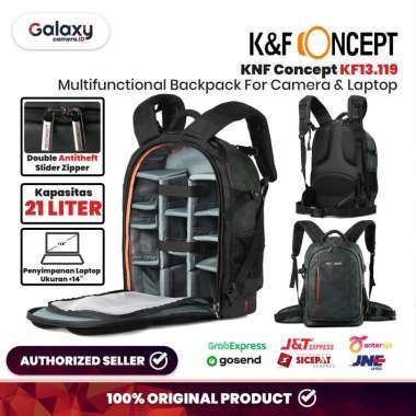 K&F Multifunctional Outdoor Backpack For Camera And Laptop KNF Ori