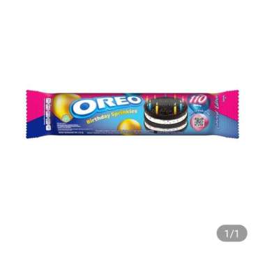 Promo Harga Oreo Biskuit Sandwich Birthday Sprinkles 123 gr - Blibli