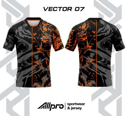 ALLPRO Kaos Sport Jersey PingPong Badminton Seri Vector 07 XXXL