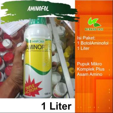 Aminofol 1 Liter Pupuk Cair Super Plus ZPT dan Asam Amino Lengkap hijau