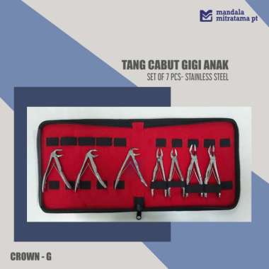 Dental Tang Cabut Gigi - Stainless Steel -Crown-G Multivariasi