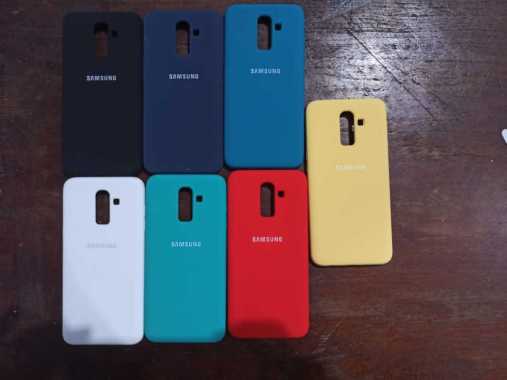 Samsung Galaxy A6 Plus A6Plus Silicone Full Cover Soft Case Silikon - Hitam Samsung Galaxy A6 Plus