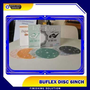 AMPLAS BULAT 6IN KOVAX ASSILEX DAN BUFLEX (DRY SANDING 15 HOLE) lemon #800