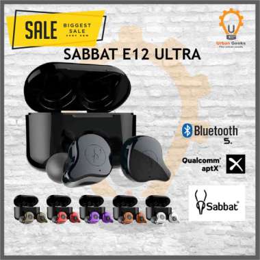 Sabbat E12 ULTRA Qualcomm APTX TWS Bluetooth Headset 5.0 New Upgrade Snow White