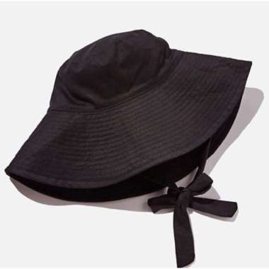 WIDE BUCKET HAT- bucket hat aksen tali/Bucket hat super lebar/Bucket hat viral Semua Ukuran Multicol