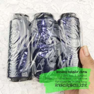 BENANG OBRAS KECIL / BENANG PINGGIR KECIL / BENANG POLYSTER OBRAS / BENANG OBRAS POLISTER NAVY