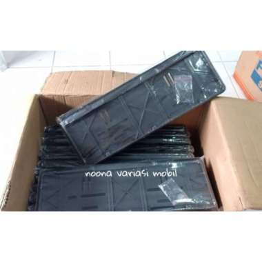 noona variasi mobil Cover Plat Nomor Mobil [46Cm] Tatakan Tempat Plat Nomor Mobil Black