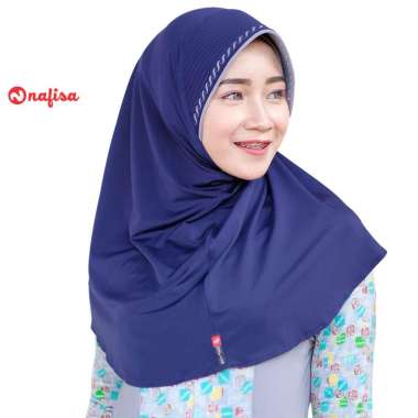 Nafisa Minang Bordir - Hijab Instan Bergo - Peach