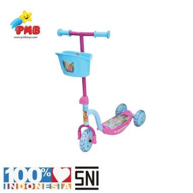 PMB Toys Scooter Anak S-01 [Cat - Pink Biru]
