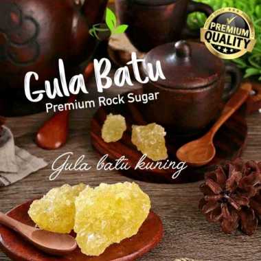 Gula Batu Kuning Kristal Asli Organik Rock Sugar Khas Premium Jawa Jogja Pemanis Alami Nira Tebu Pen