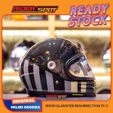 Helm Motor SHOEI Glamster Resurrection TC-5 Full Face Helmets Original XL
