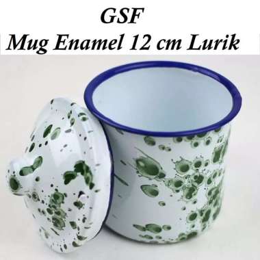 GSF Mug Enamel 12 cm Lurik