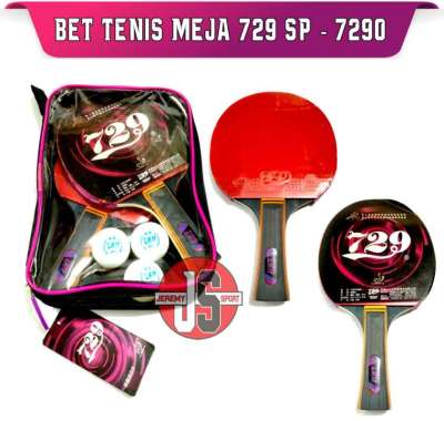 Bat Pingpong - Bet Tenis Meja Friendship 729 SP ISI 2 + BOLA SP-7290 Original Bet 729 SP
