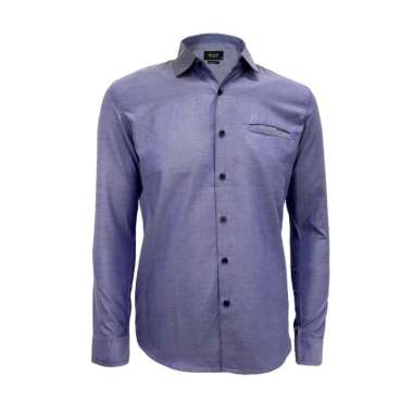 Redcliff Kemeja Pria Salur Panjang Navy 6AK3003G 7B5 XL