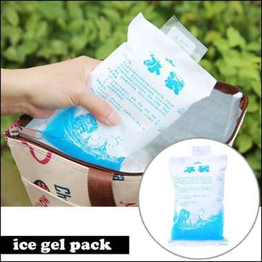 Ice Gel Bag 400mL Jelly Menjaga Suhu Cooler Bag Tetap Dingin Es Batu