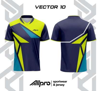 ALLPRO Kaos Sport Jersey PingPong Badminton Seri Vector 10 XXXL