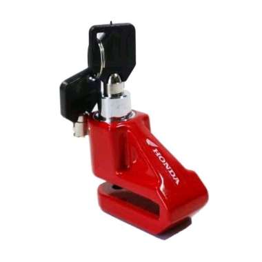 Honda Accesories - Gembok Kunci Cakram Pengaman Motor Original merah