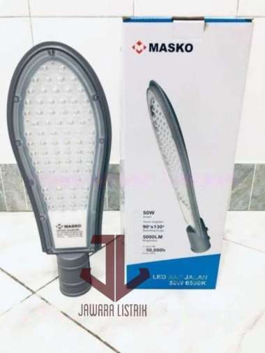 MASKO LAMPU JALAN LED PJU 50 WATT GARANSI 1 TAHUN 50W