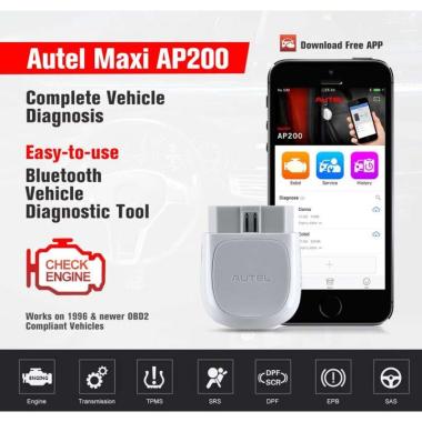 READY STOCK Autel Maxi AP200 Full Software Activated putih