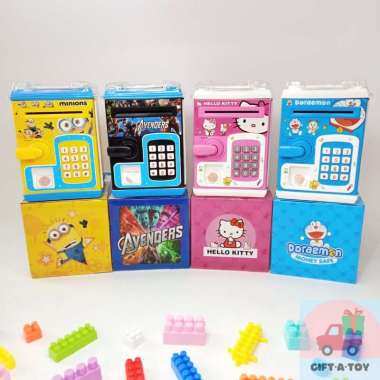GIFTATOY MAINAN EDUKASI ANAK MONEY SAFE BOX MESIN ATM MINI BRANKAS MURAH