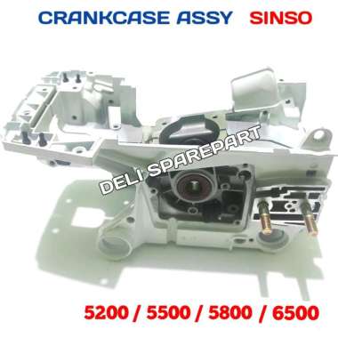 Crank case Bak Blok Mesin Chainsaw Senso Sinso Mini 5200 5500 5800 Putih