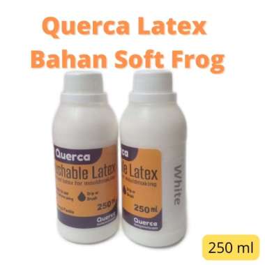 Querca Latex Bahan Soft Frog Kemasan Hemat 250 ml. White