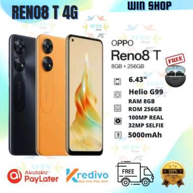 OPPO RENO8 T 4G [8/256] GARANSI RESMI