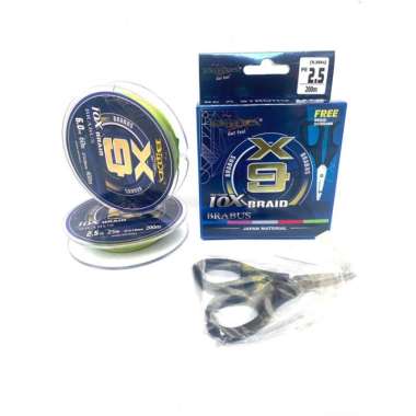SENAR PE BLOOD BRABUS X9 10X BRAID 200M 400M MULTICOLOUR - 200M, PE 2.0 PE 1.5 200M