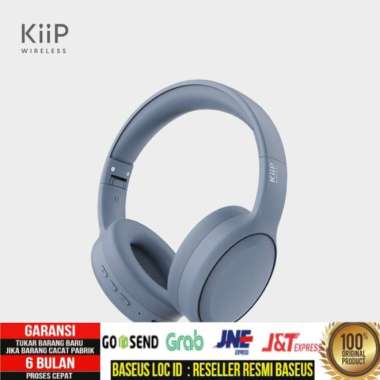 KiiP Wireless TH30 Headphone Bluetooth Wireless Headset Earphone Biru