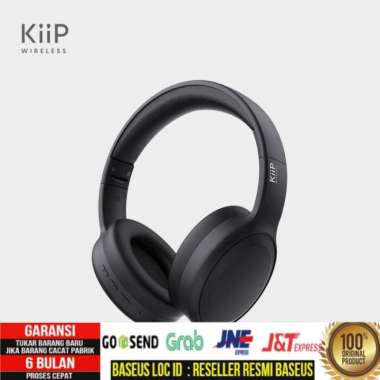 KiiP Wireless TH30 Headphone Bluetooth Wireless Headset Earphone Hitam