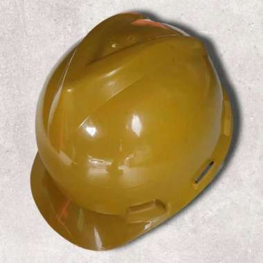 TOPI PROYEK VGARD V-GARD KUNING PUTIH IKAT TALI SAFETY HELMET GUARD