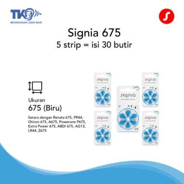 Signia Baterai Alat Bantu Dengar (5 Roll) 675