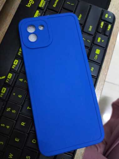 Promo Case Samsung A03 2021 Softcase Silicon Macaron Warna Samsung A03 Biru Tua