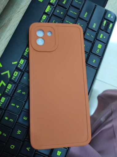 Promo Case Samsung A03 2021 Softcase Silicon Macaron Warna Samsung A03 Coklat